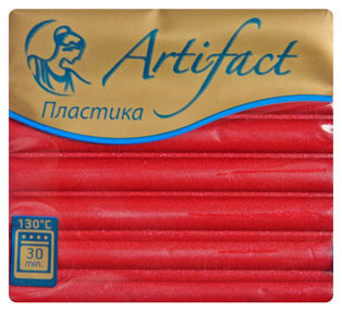Красный перламутр, полимерная глина Artifact 56 гр. (712)