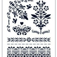 Трафарет, 22х31см, Фолк Арт 12, (ФАп-12)