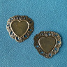Сеттинг Сердце, 32х35мм, бронза, 1шт