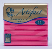 Флуоресцентный красный, полимерная глина Artifact 56 гр. (314)