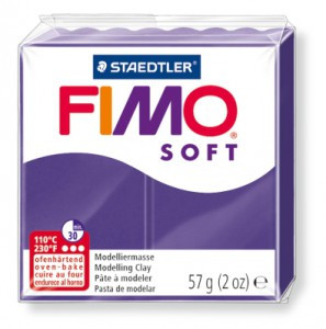 FIMO Soft в печке запекаемая масса, 56 гр, сливовый