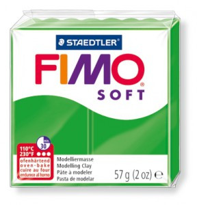 FIMO Soft в печке запекаемая масса, 56 гр, тропический зеленый