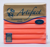 Флуоресцентный оранжевый, полимерная глина Artifact 56 гр. (323)