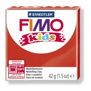 FIMO kids полимерная глина для детей, уп. 42 гр. цвет: красный