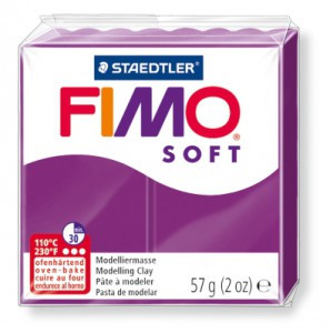 FIMO Soft в печке запекаемая масса, 56 гр, фиолетовый