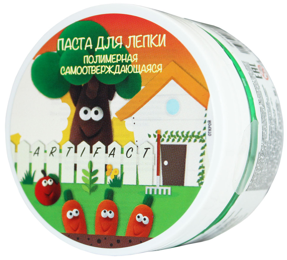 Паста для лепки полимерная самоотверждающаяся зеленая арт. 7501-88-06