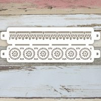 Трафарет-бордюр двойной, 11x32см, (КБ2ТВ-30)
