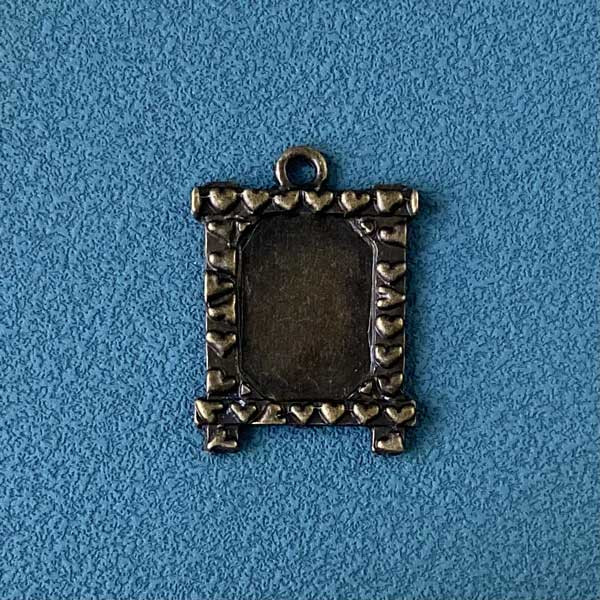 Сеттинг Сердечная, 20х30мм, бронза, 1шт