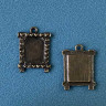 Сеттинг Сердечная, 20х30мм, бронза, 1шт