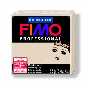 Полимерная глина FIMO Professional doll, полупрозрачный бежевый, 85г