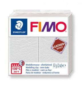 FIMO leather-effect, 57 г, цвет: светло-серый, арт. 8010-029
