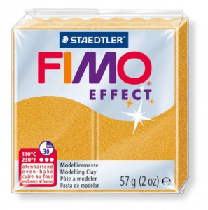 FIMO Effect в печке запекаемая масса, 56 гр, золотой