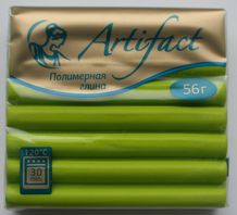 Зеленая хризантема, полимерная глина с суперпрочным эффектом, 50 гр. (459)