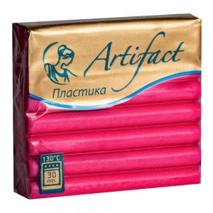 Полимерная глина Артефакт, Шифон с блестками Гранатовый  (9116), 50гр