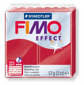 FIMO Effect в печке запекаемая масса, 56 гр, рубин
