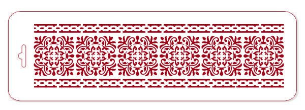 Трафарет-бордюр, 10x32см, (ЭЛГб-87)