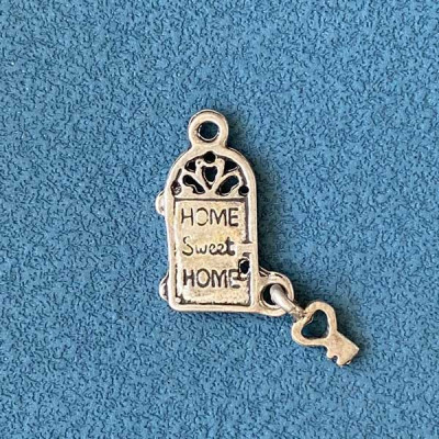 Подвеска Sweet Home с подвесом, 13х18мм, античное серебро, 1шт