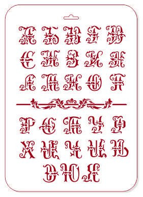 Трафарет, 22х31см, Алфавит, (ЭЛГШ-16)