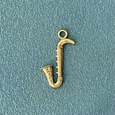 Подвеска "Саксофон" 28mm x 16mm Античная Бронза, 1 шт, шт