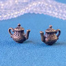 Подвеска 3D Чайник Tea time, 16х12мм, бронза, 1шт