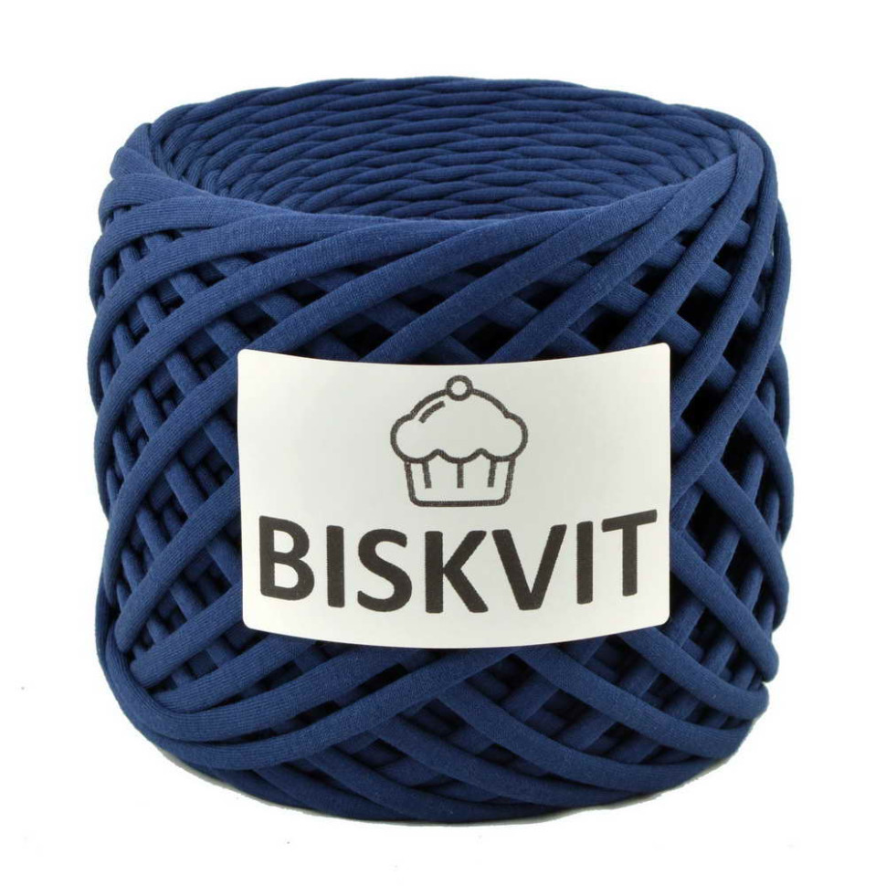 Трикотажная пряжа Biskvit, Синий бархат