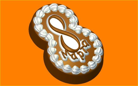 Форма для мыла 8 пирожное
