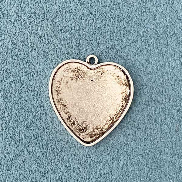 Сеттинг Сердце, 27х29мм, античное серебро, 1шт