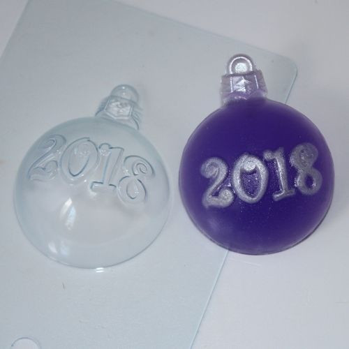 Форма пластиковая: Шар/2018, шт