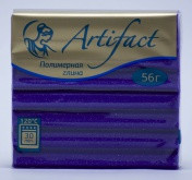Фиолетовый с блестками, полимерная глина Artifact 56 гр. (273)
